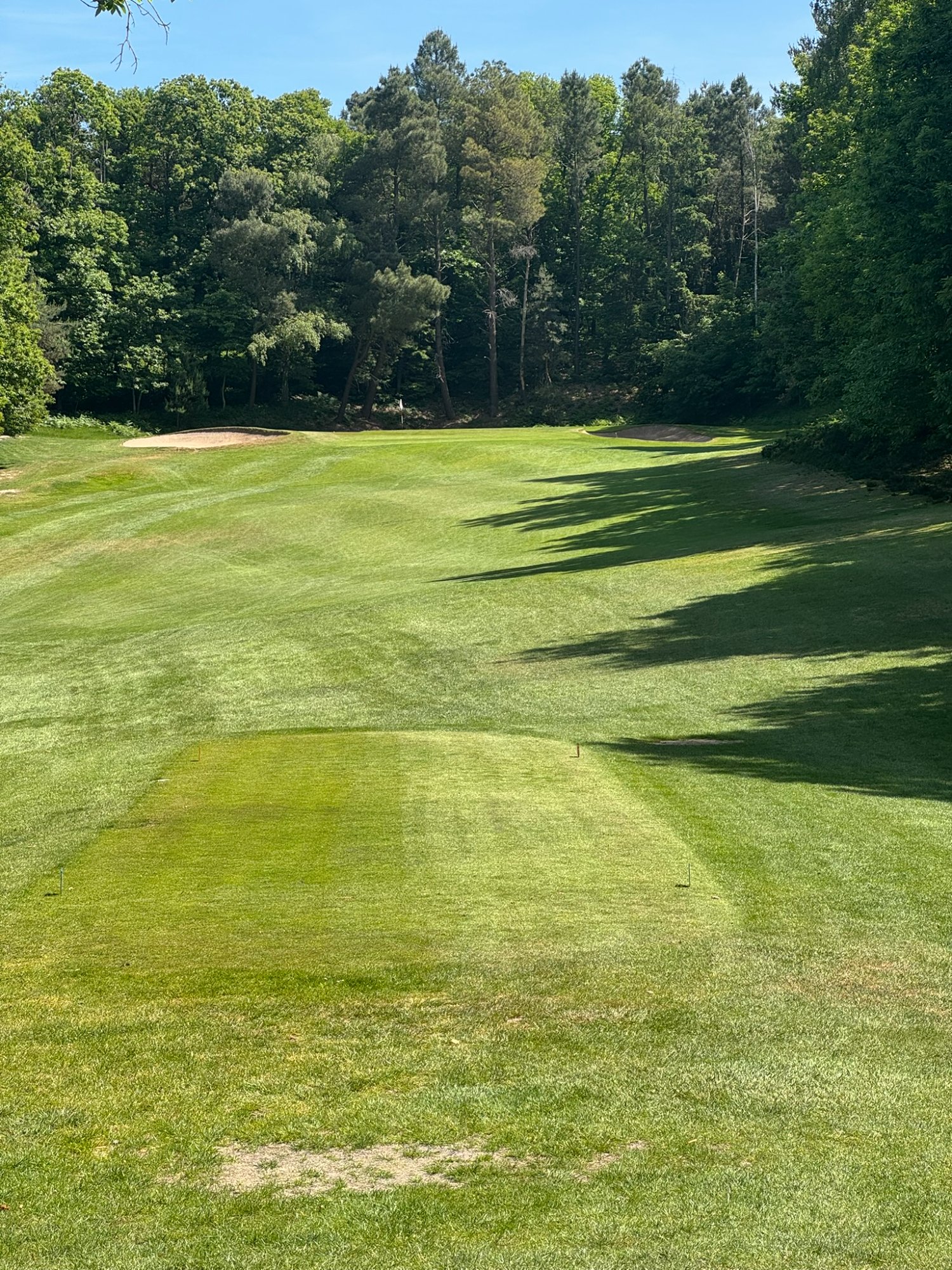 Golf de Domont-Montmorency - fairway vallonné avec jeux de lumière