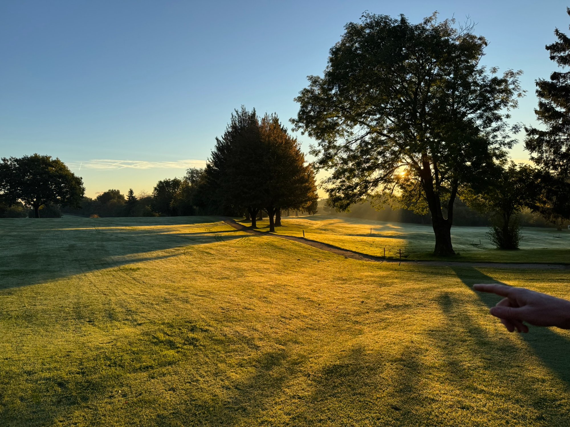 Golf Henri Chapelle - lever de soleil
